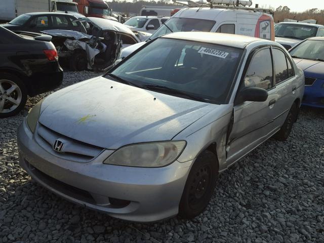 2HGES163X4H546489 - 2004 HONDA CIVIC DX V SILVER photo 2