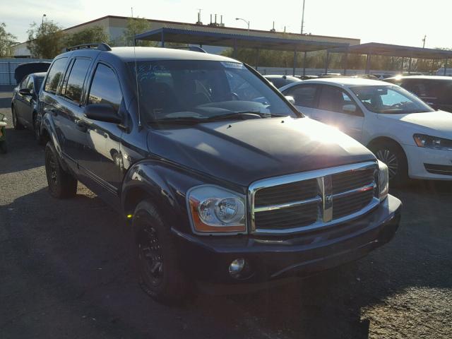 1D4HD48N45F519722 - 2005 DODGE DURANGO SL BLUE photo 1