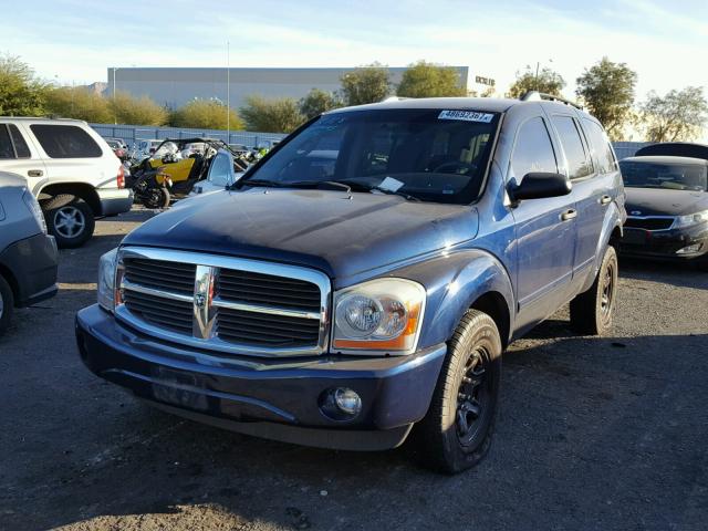 1D4HD48N45F519722 - 2005 DODGE DURANGO SL BLUE photo 2