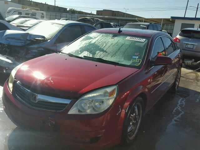 1G8ZS57N18F126452 - 2008 SATURN AURA XE BURGUNDY photo 2