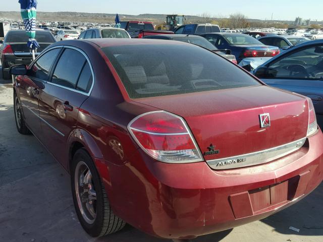 1G8ZS57N18F126452 - 2008 SATURN AURA XE BURGUNDY photo 3