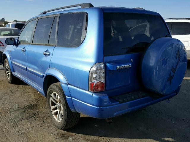 JS3TX92V044103635 - 2004 SUZUKI XL7 EX BLUE photo 3