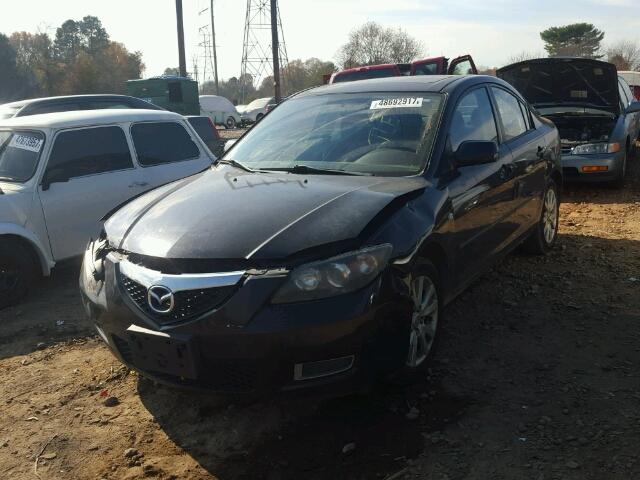 JM1BK12F581800440 - 2008 MAZDA 3 I BLACK photo 2