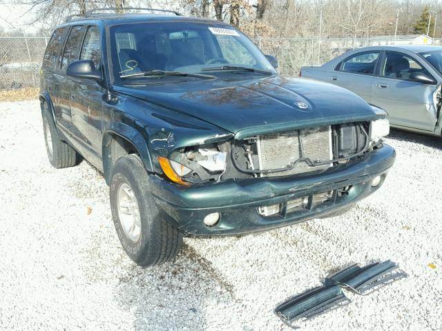 1B4HS28Y3WF190138 - 1998 DODGE DURANGO GREEN photo 1