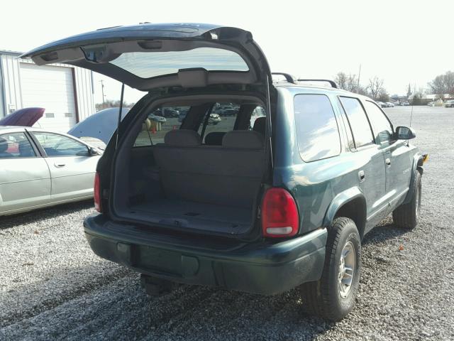 1B4HS28Y3WF190138 - 1998 DODGE DURANGO GREEN photo 4