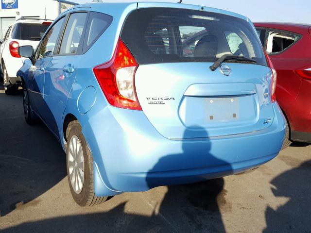 3N1CE2CP9FL356528 - 2015 NISSAN VERSA NOTE BLUE photo 3