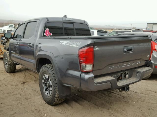 3TMCZ5AN8GM006260 - 2016 TOYOTA TACOMA DOU CHARCOAL photo 3