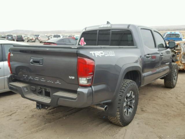 3TMCZ5AN8GM006260 - 2016 TOYOTA TACOMA DOU CHARCOAL photo 4