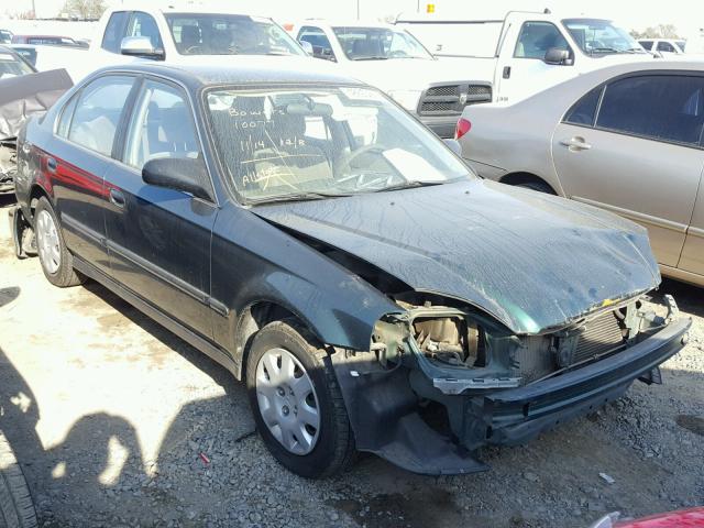 JHMEJ6674YS013374 - 2000 HONDA CIVIC LX GREEN photo 1