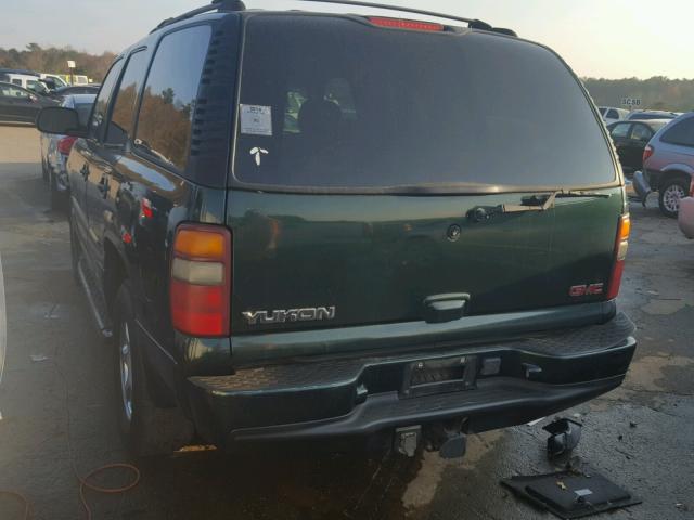 1GKEK63U13J120278 - 2003 GMC YUKON DENA GREEN photo 3