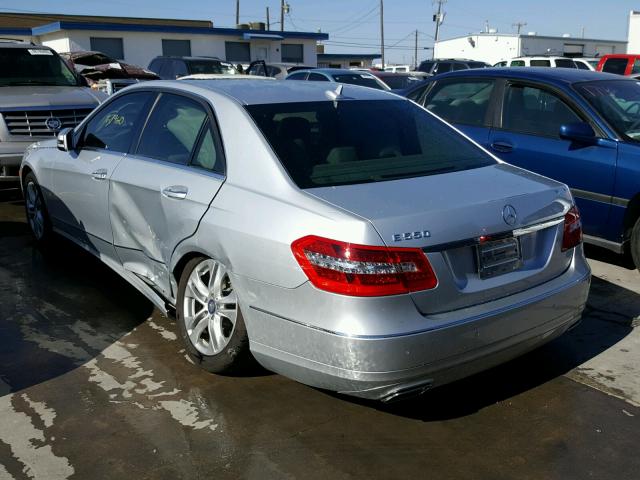 WDDHF7CBXBA493714 - 2011 MERCEDES-BENZ E 550 SILVER photo 3