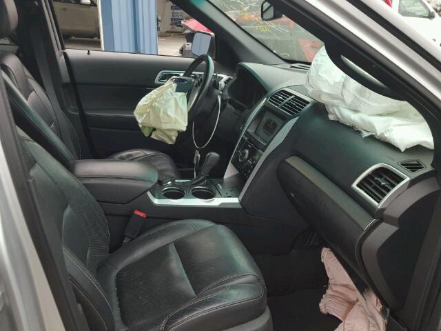1FM5K8GTXDGC91016 - 2013 FORD EXPLORER S SILVER photo 5