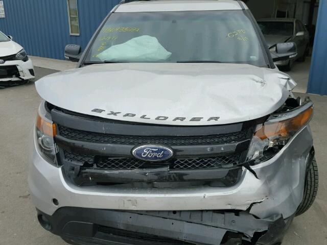 1FM5K8GTXDGC91016 - 2013 FORD EXPLORER S SILVER photo 7