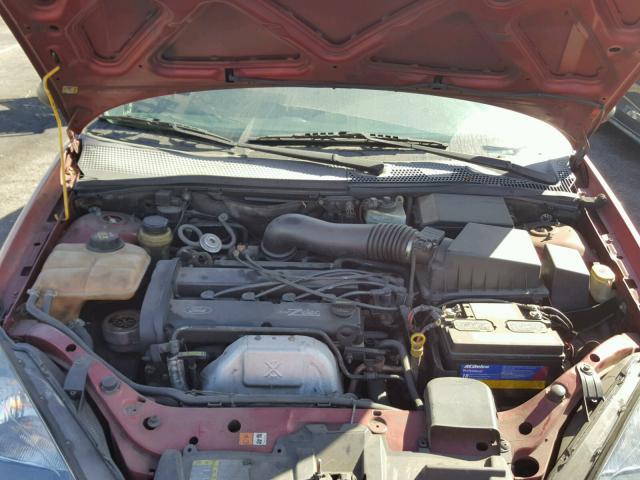 3FAFP31393R119837 - 2003 FORD FOCUS ZX3 RED photo 7