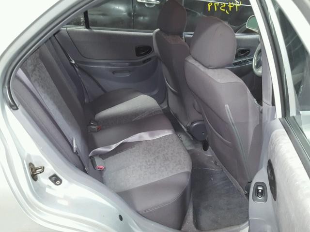 KMHCG45C44U552999 - 2004 HYUNDAI ACCENT GL SILVER photo 6