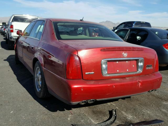 1G6KD54Y45U201378 - 2005 CADILLAC DEVILLE RED photo 3