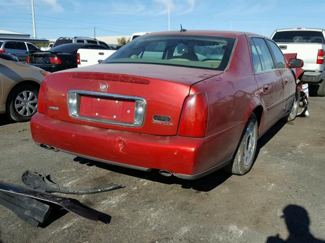 1G6KD54Y45U201378 - 2005 CADILLAC DEVILLE RED photo 4