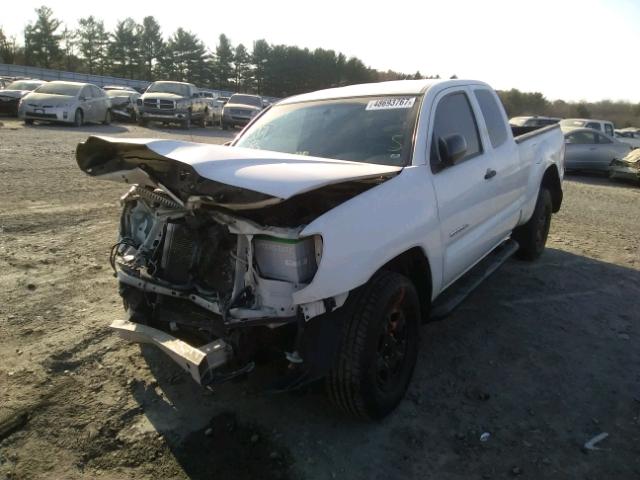 5TETX22N77Z356016 - 2007 TOYOTA TACOMA ACC WHITE photo 2