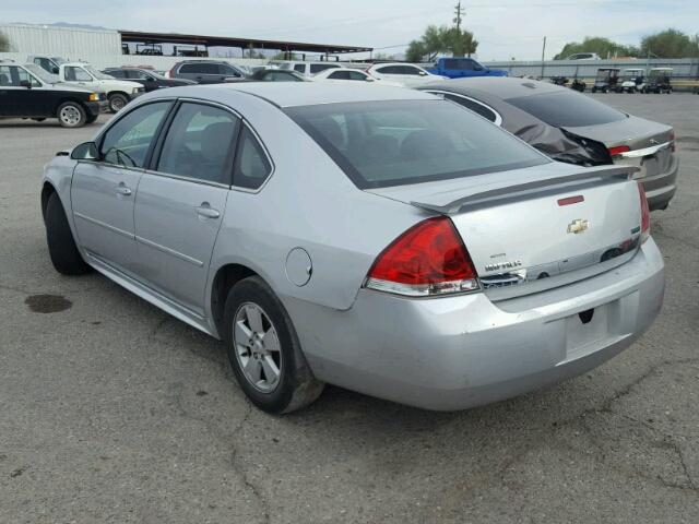 2G1WF5EK5B1143476 - 2011 CHEVROLET IMPALA LS SILVER photo 3