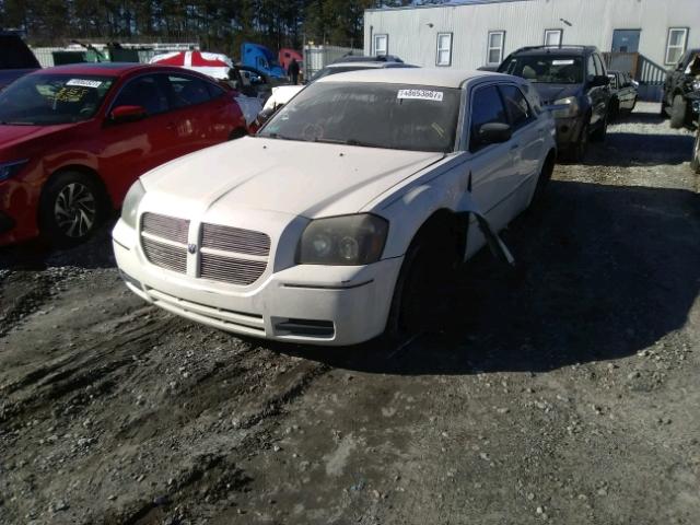 2D4FV48V15H516280 - 2005 DODGE MAGNUM SXT CREAM photo 2