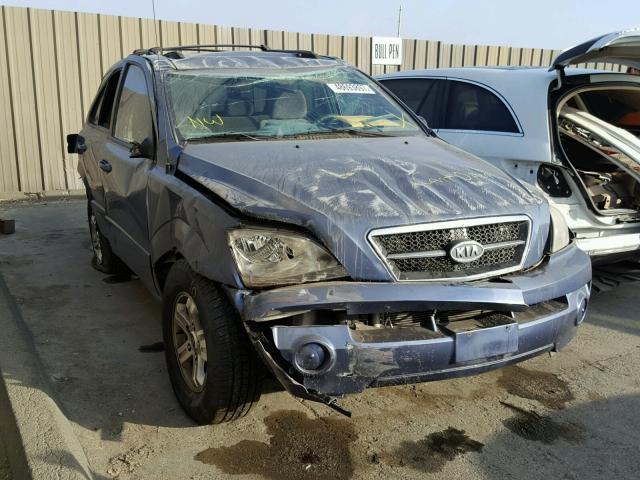 KNDJD733545194041 - 2004 KIA SORENTO EX BLUE photo 1