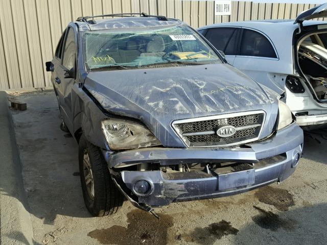 KNDJD733545194041 - 2004 KIA SORENTO EX BLUE photo 9