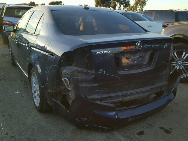 19UUA66238A021555 - 2008 ACURA TL BLUE photo 3