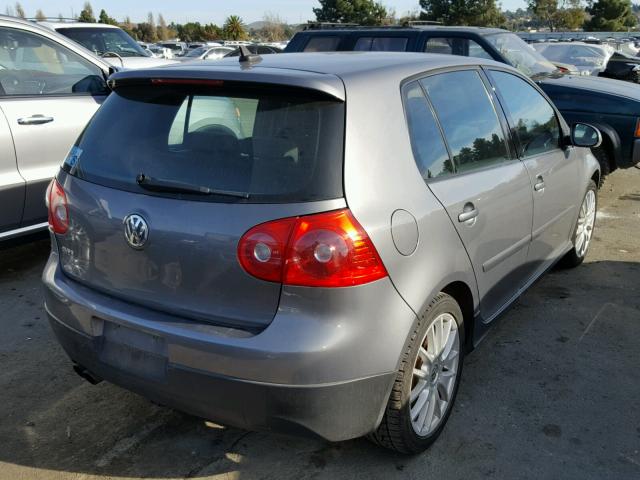 WVWHV71KX7W060744 - 2007 VOLKSWAGEN NEW GTI GRAY photo 4