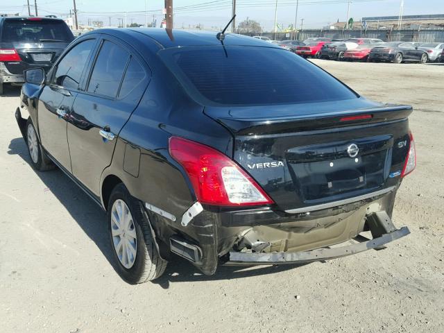 3N1CN7AP3GL825579 - 2016 NISSAN VERSA S BLACK photo 3