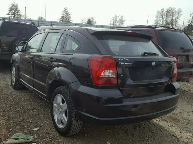 1B3HB48B98D738752 - 2008 DODGE CALIBER SX BLACK photo 3