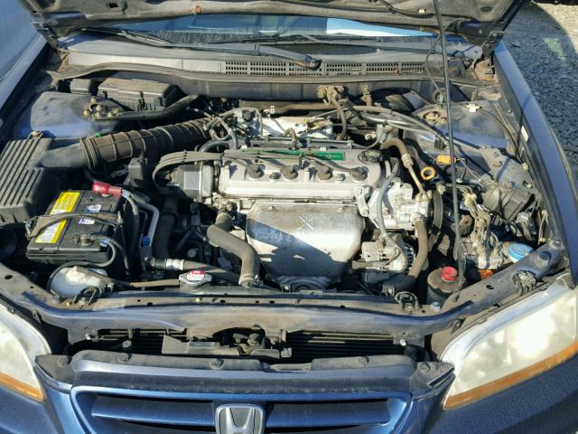 1HGCG32771A010655 - 2001 HONDA ACCORD EX BLUE photo 7