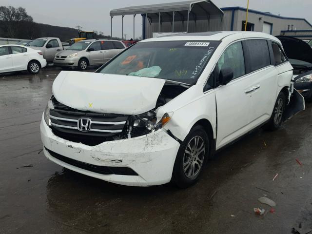 5FNRL5H6XCB122052 - 2012 HONDA ODYSSEY EX WHITE photo 2