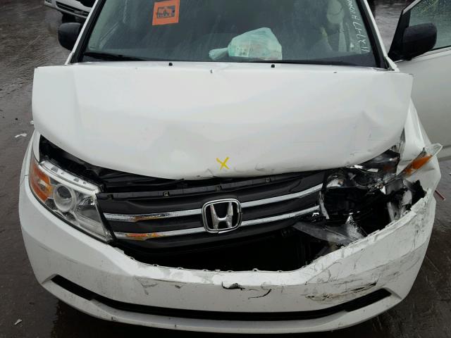 5FNRL5H6XCB122052 - 2012 HONDA ODYSSEY EX WHITE photo 7