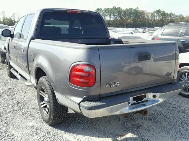 1FTRW07673KD74047 - 2003 FORD F150 SUPER GRAY photo 3