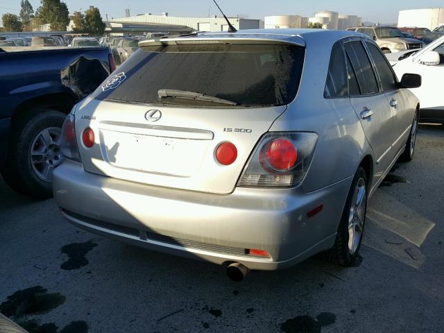 JTHED192240086890 - 2004 LEXUS IS 300 SPO SILVER photo 4