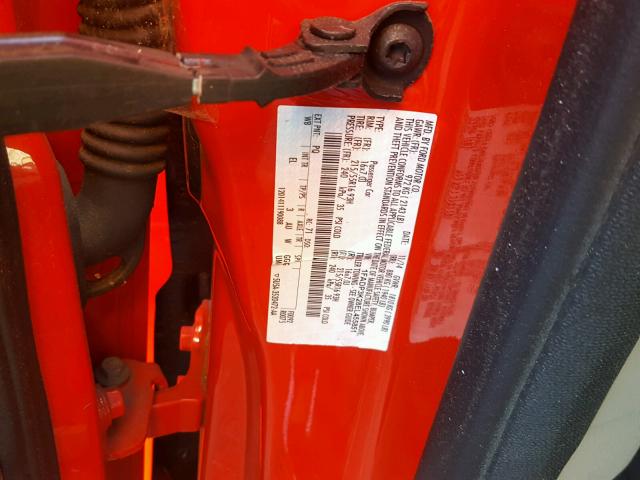 1FADP3K28EL455851 - 2014 FORD FOCUS SE RED photo 10