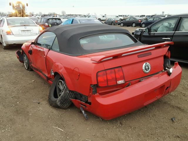 1ZVFT84N255185911 - 2005 FORD MUSTANG RED photo 3
