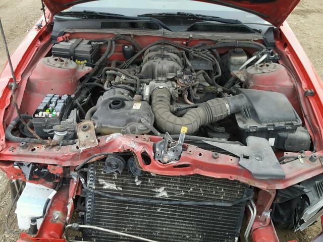 1ZVFT84N255185911 - 2005 FORD MUSTANG RED photo 7