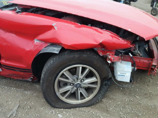 1ZVFT84N255185911 - 2005 FORD MUSTANG RED photo 9