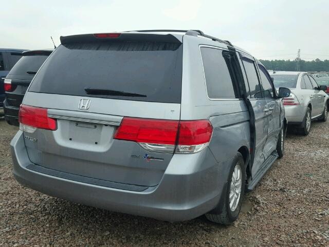 5FNRL3H7XAB074031 - 2010 HONDA ODYSSEY EX SILVER photo 4