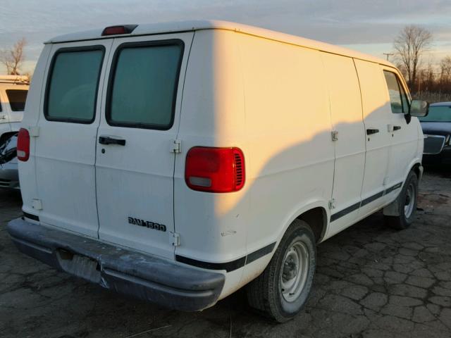 2B7HB11X7VK563342 - 1997 DODGE RAM VAN B1 WHITE photo 4