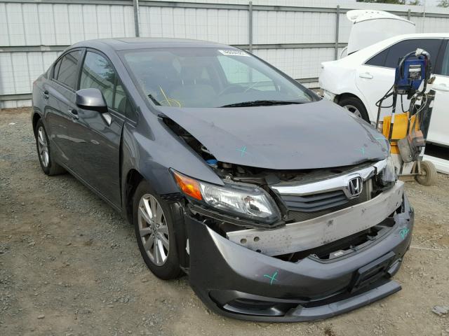 19XFB2F89CE304663 - 2012 HONDA CIVIC EX Сұр фото 1