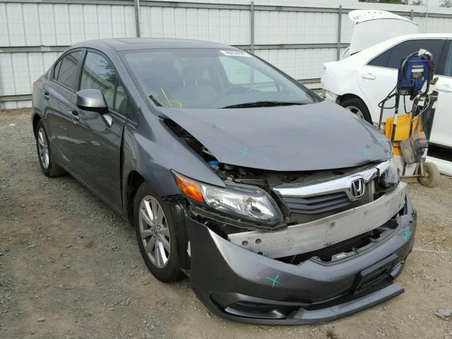 19XFB2F89CE304663 - 2012 HONDA CIVIC EX GRAY photo 1