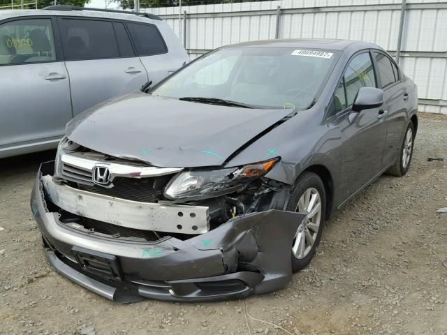 19XFB2F89CE304663 - 2012 HONDA CIVIC EX Сұр фото 2