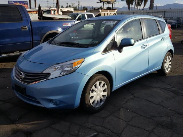 3N1CE2CP6EL367906 - 2014 NISSAN VERSA NOTE BLUE photo 2