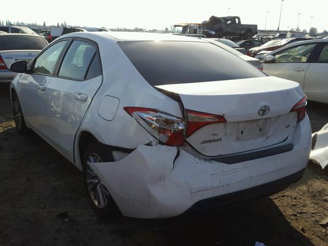 5YFBURHE5EP104899 - 2014 TOYOTA COROLLA L WHITE photo 3