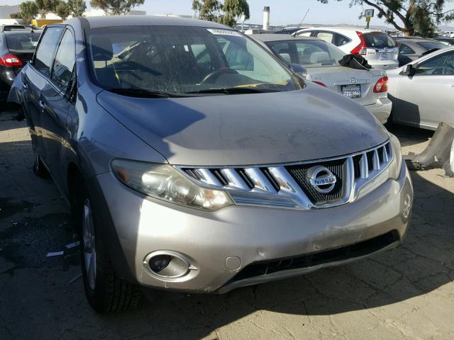 JN8AZ18U99W010287 - 2009 NISSAN MURANO S GRAY photo 1