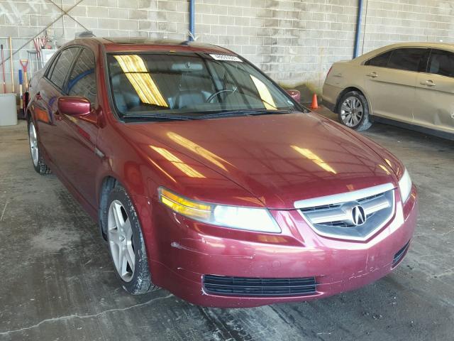 19UUA66294A046695 - 2004 ACURA TL MAROON photo 1