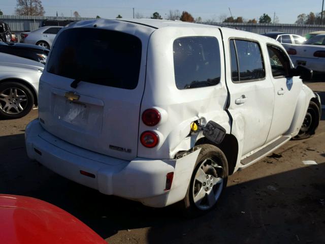 3GNCA13B49S570206 - 2009 CHEVROLET HHR LS WHITE photo 4