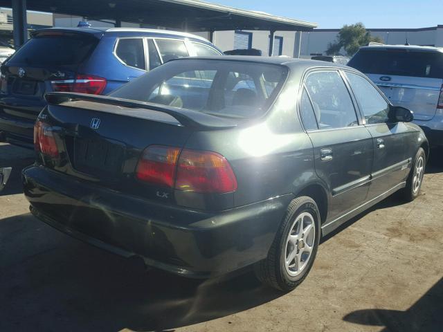 2HGEJ6679XH542439 - 1999 HONDA CIVIC LX GREEN photo 4